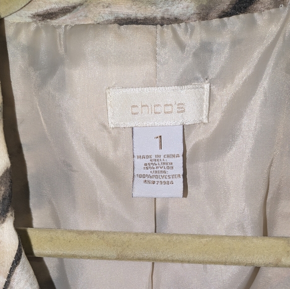 š„FINALš„Chico's Zebra Print Blazer - Picture 6 of 8